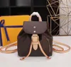 mini leder -rucksack frauen