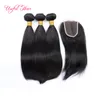 Free shiping Human hair wefts weaves closure lace frontal bundles brazilian virgin hair deep curly unprocessed sew in hair extensions