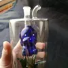 Stor ananasfärg Hosah Glass Bongs Tillbehör, glasrökrör Färgglada mini Multi-färg Handrör Bästa skedglasrör