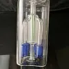 01 Kare dört pençe filtre bongs, Toptan cam bongs, cam su borusu, cam yağ yakıcı, adaptör, kase