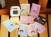 100pcs 2017 귀여운 귀여운 소녀 카드 소지자 믹스 컬러 버스 카드 세트 신용 카드 소지자 주최자