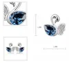 Grossistpris mode österrikisk kristall djur stud örhängen bröllop smycken diamantörhängen för kvinnor