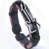 Freies Verschiffen Armband-Gitarren-Muster-Legierungs-Leder-Armband-Schmucksache-Leder-Handring FB050 Mischungsauftrag 20 Stücke viel Charme-Armbänder