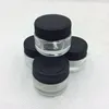 5ML transparent tempered glass container unbreakable jar bho dab wax oil concentrate glass jar for wax dab bho cosmetic storage