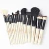 JAF Märke 15 PCS Makeup Brush Set Professionell Make Up Beauty Blush Foundation Contour Powder Cosmetics Brush Makeup J1501m-W