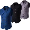 mens navy suit vest