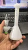 Mini narguilés blancs avec bol Pipes à fumer 15 cm de hauteur Joint Taille 14,4 mm Perclator Handheld Oil Rigs Bongs en verre