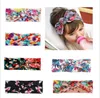 Baby Kids Girl Print Flower Bow Hairband Turban Knot Rabbit Headband Headwear NOVITÀ Accessori per capelli fasce elastiche per ragazze