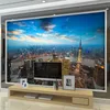 Wallpaper for walls 3d night background scenery living Room/Bedding Rom TV sofa bed wall mural China City large wallpaper