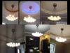 Pendant Lamps Modern art glass chandelier led light for living room bar AC85-265V G4 Bulb hanging lamp fixtures298d