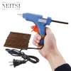 Neitsi Hair Extensions Tools 1Pcs 20W USA Plug Blue Glue Gun + 12PCS Stick colla cheratina professionale per capelli estensioni Applicare