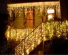 12m *0.7m 360LED ICICLE LED Işık Perde Peri String Lamba Kadın Erkek Konnektör 8 Mod Kontrolör /Parti Noel Düğün Dekorasyonu