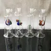 As mangueiras multi-flor não enviam elétrons, atacado bongs de vidro, cookah de vidro, acessórios para tubos de fumaça