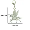 Fashion Animals Pendants Floating Charms With Lobster Clasp Dangle Rhinestone Unicorn Charms For Jewelry Making DIY Accessories