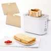 16 * 16.5 cm herbruikbare broodrooster tas anti stick broodtas sandwich bags PTFE gecoat glasvezel toast magnetron verwarming gebak gereedschap