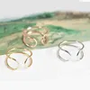 Everfast Wholesale 10pc/Lot Fashion Letter U Line Shaped Simple Cute Rings For Women Girl Can Mix Color EFR045