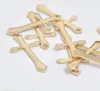 10 pz / lotto placcato oro croce cross ciondoli pendenti per gioielli Risultato componenti per regalo artigianale fai da te PE02