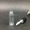 0.8 ML Mini Boş Temizle Dudak Parlatıcısı Tüp 50x13mm Siyah Gümüş Altın Kap Plastik Dudak Balsamı şişe Ruj Örnek Hediye Konteyner