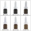 Groothandel-chuse permanente make-up inkt tattoo pigment kit levering voor wenkbrauwen lippen 12 kleuren voor opties Golden Rose J01 wenkbrauw roteer