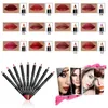 Whole12pcsSet impermeable brillo delineador de labios sombra de ojos delineador de ojos lápiz maquillaje cosmético 12 colores 5565805