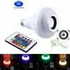 Free Shipping DHL Hot Wireless Bluetooth 6W LED Speaker Bulb Audio Speaker LED Music Playing Lighting With 24 Keys E27 Remote Control 20pcs