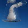 Narghilè Bicchiere di vetro Bong Soffione doccia Perc Bong 12 pollici Recycler Dab Rig Tubi d'acqua Rigs olio bianco Gorgogliatore Tubo liscio