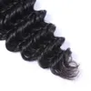 Tissages en gros paquets brésiliens vierges Remy cheveux 1b non transformés tissage de cheveux humains grade 9A paquets de cheveux de vague profonde noir naturel