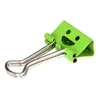 Cute Smile Metal Binder Clips Sweet Expression Food Bag Clips Note Clips Student Stationery 40PCs/lot Random Mixed