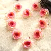 wholesale simulation flowers velvet rose flower head for foreign trade flower wall home decoration wedding fake flowers