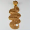 I capelli vergini di alta qualità biondi della fragola tessono le estensioni brasiliane dei capelli di estensioni dei capelli umani dell'onda del corpo 100G / Piece