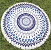 Nowy Design Okrągły Mandala Ręczniki Plażowe Drukowane Mobelin Czeski Plażowy Ręcznik Pokrywy Plaża Szal Wrap Yoga Mata Serviette Koce