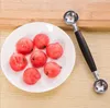 Nowe owoce ze stali nierdzewnej Ball Scoop Doubleend Melon Baller Deser Sorbet Scoops Akcesoria kuchenne Narzędzia do gotowania G44490101