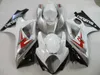 Aftermarket body parts fairing kit for Suzuki GSXR1000 07 08 white silver fairings set GSXR1000 2007 2008 OT11