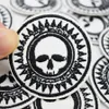 10 pezzi Skull Punk badge patch per abbigliamento ferro ricamato patch applique ferro sulle toppe accessori per cucire per vestiti fai da te DZ-356