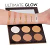 in stock! High quality Makeup Eyeshadow Palette Highlighters 4 Colors Blush Eye Shadow 6color Bronzers palette