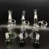 3 kleuren glazen bongen olierigs met gratis 3mmxl dikke kwarts banger nagel 6 inch vrouwelijke 14mm bekerglas bong dab rigs waterleidingen