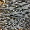 AUX-kabel Hulp gevlochten geweven stof 3.5mm mannelijk naar mannelijke kalebaskop 1m 3ft verlengkabel 200pcs / lot