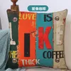 Hot sales Mediterranean style Car Cushion Cover Pillow Case Fashion Throw Pillow Home Cushion Letter