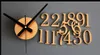 الساعات العكسية الوقت وقت الظهر الملمس المعدني 3D ستيريو DIY Clock Clock الموضة الإبداعية DIY الساعة