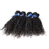 100% Kinky Curly Virgin Hair Braziliaans Haar Weave Bundels Natuurlijke Black Kinky Krullend Maagdelijk Haar, Geen Geschedend, Tangle GRATIS