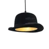 Cappello in feltro di lana fatto a mano lampada a sospensione in tessuto tappo in alluminio lampada a sospensione ristorante hotel sala da pranzo sala da pranzo negozio di alta moda illuminazione a sospensione