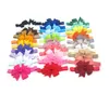 100 pcs mixed colour a lot Newborn Toddler Girl Vintage Baby Headband Lot Elastic Hair bow Headdress HJ062