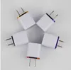 US plug Metal Dual USB Wall Chargers AC Adapter 5V 2.1A for Smart phone pad 5 color 100PCS/LOT