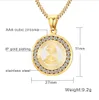 Gold Plated Virgin Mary Necklace Women Religious Prayer Necklaces & Pendants Jewelry with CZ Stone PN-628