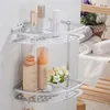 Hot Sale Space aluminum Bathroom Shelf Two Layer Wall Mounted Shower Shampoo Soap Cosmetic Bathroom Shelves Bathroom Accessories