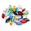 3x11mm Marquise Horse Eye Powerback Crystals Gemstone Navette Glas Crystal Fancy Stone 100pcs / Bag (10 verschillende kleur beschikbaar)