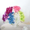 Wholesale-Artificial Butterfly Orchid Silk Flower Bouquet Phalaenopsis Wedding Home Decor Fashion DIY Living Room Art Decoration