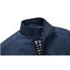 Jaquetas masculinas cor sólida outwear jaqueta designer elegante casacos masculinos venda quente por atacado
