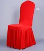 Chair skirt cover Wedding Banquet Chair Protector Slipcover Decor Pleated Skirt Style Chair Covers Elastic Spandex High Quality HT056