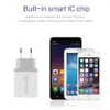 Original Snabbladdning 3.0 30W USB-laddare QC3.0 Travel Wall Charger Mobiltelefon Fast Laddningsadapter för Samsung Galaxy S8 S7 iPhone 8 8Plus